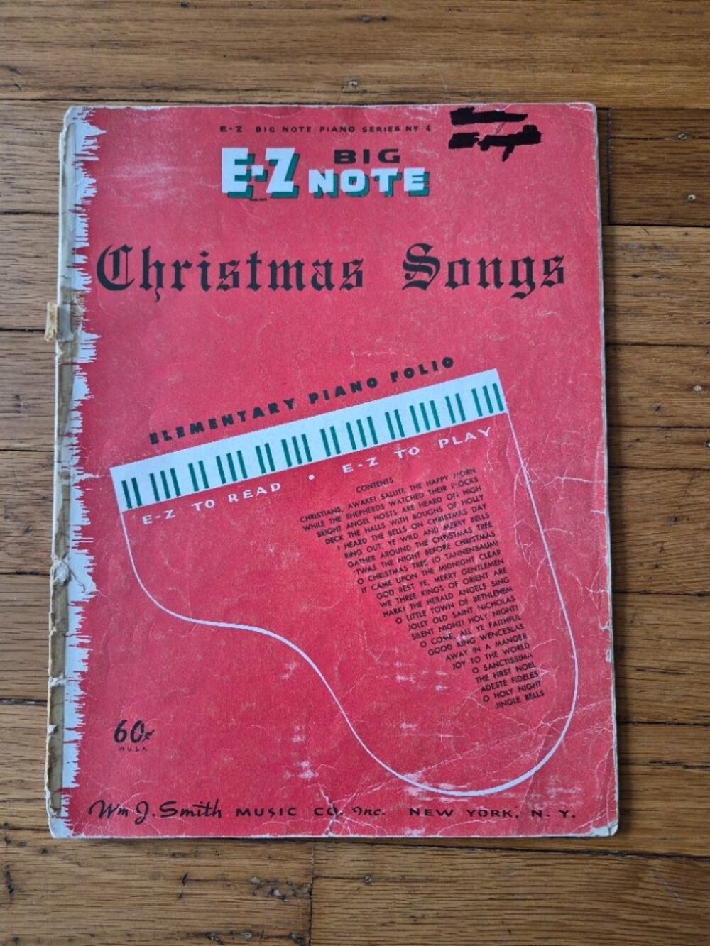 Vintage E-Z Big Note Christmas Songs